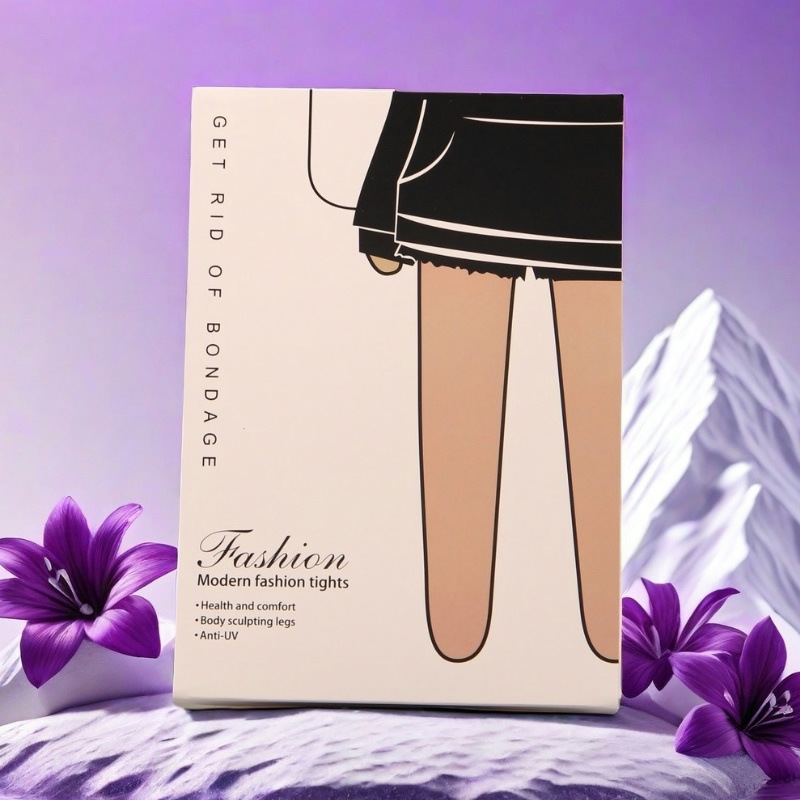 Summer thin stockings packaging box anti-hook silk pantyhose arbitrary cut socks pineapple socks carton window stockings box