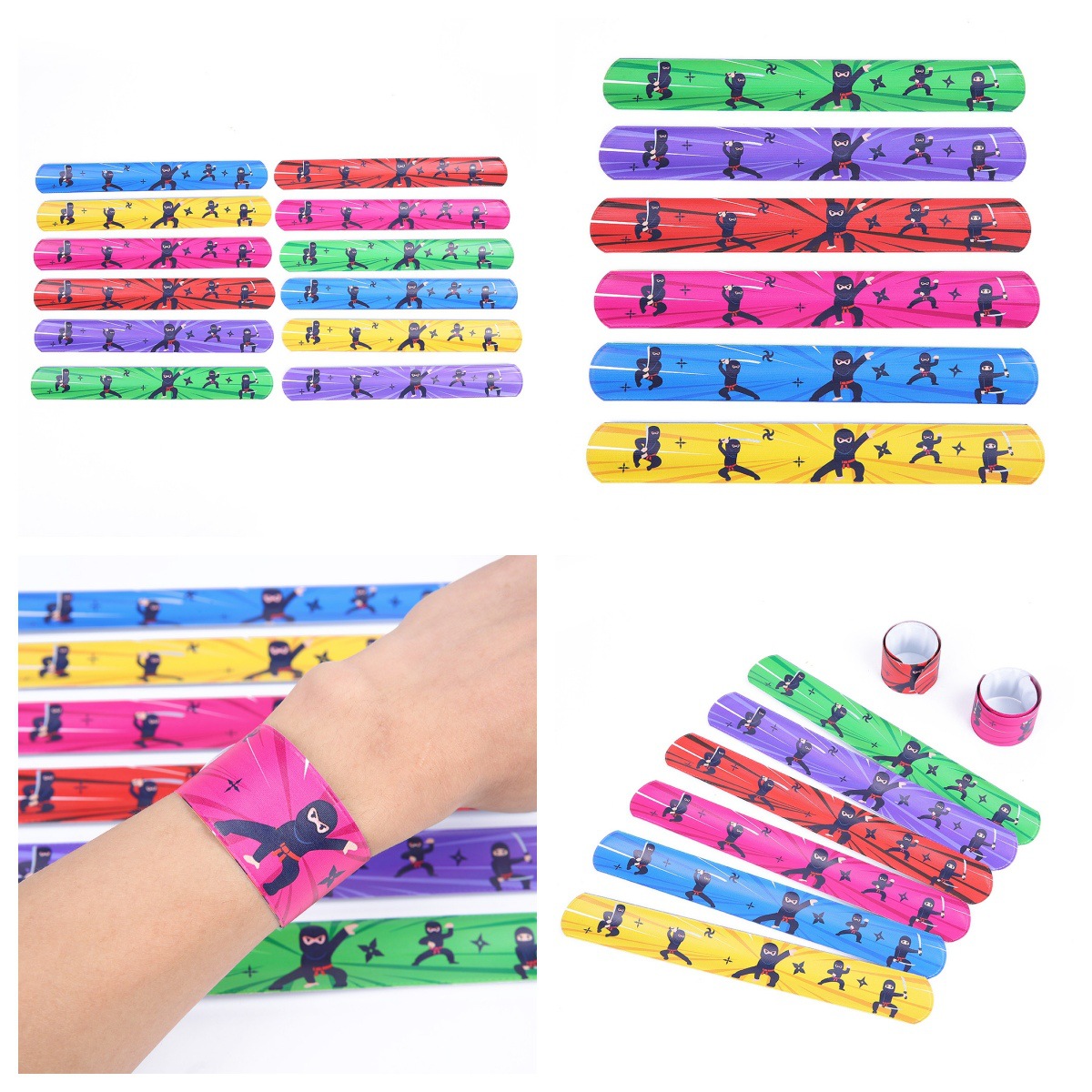 Cross-Border Ninja Snap Ring Ninja Pvc Snap Ring Bracelet Naruto Snap Wristband