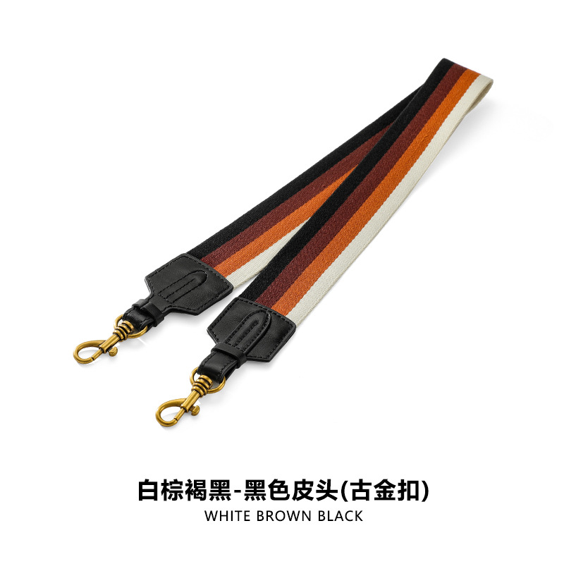 Picture of F-91 Suitable for Bag Crossbody Strap Colorful Easy-to-Rap Contrast Canvas Bag Strap Widened Non-adjustable Shoulder Strap