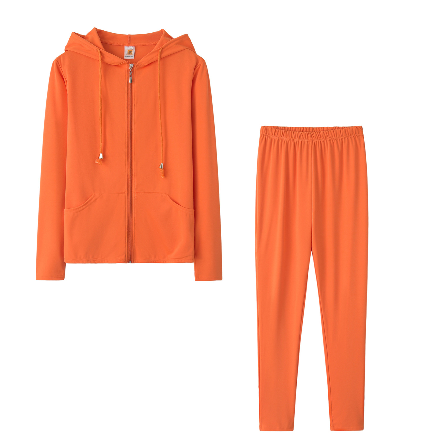 Picture of 9547#2024 spring new Dunhuang Amazon foreign trade Europe and the United States sexy casual solid color hooded two-piece set