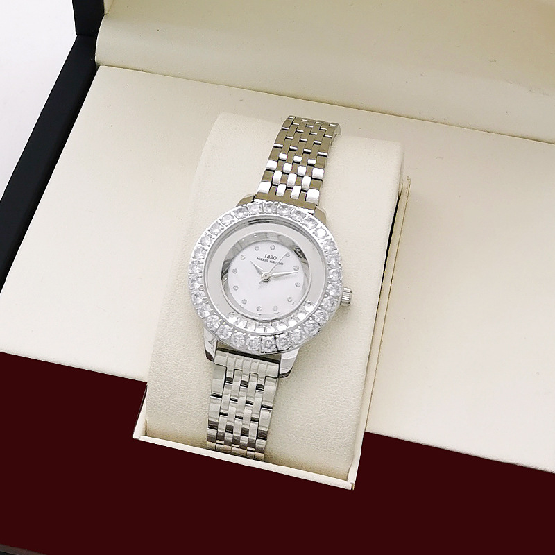 New Fashion Internet Celebrity Same Style Watch Women's Fashion Korean Style Counter Authentic Distribution Women's Waterproof Diamond Light Luxury Watch