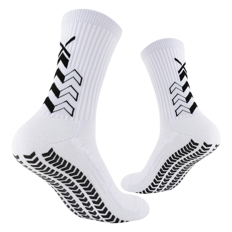 Amazon dispensing socks non-slip football socks mid-calf long thickened sweat-absorbent wear-resistant towel bottom sports socks direct supply