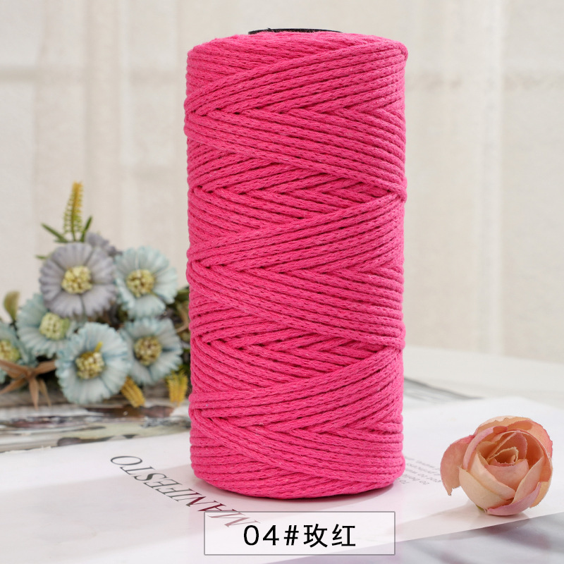 Picture of Explosions 2mm round strand hollow yarn European-style hook bag hollow Diy thread color multi-hand crochet collocation