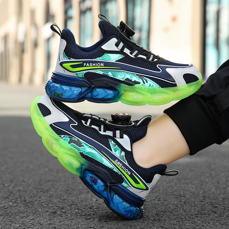 PLUS children's shoes boys 6-12 years old spring and autumn new mesh breathable soft bottom sneaker running shoes