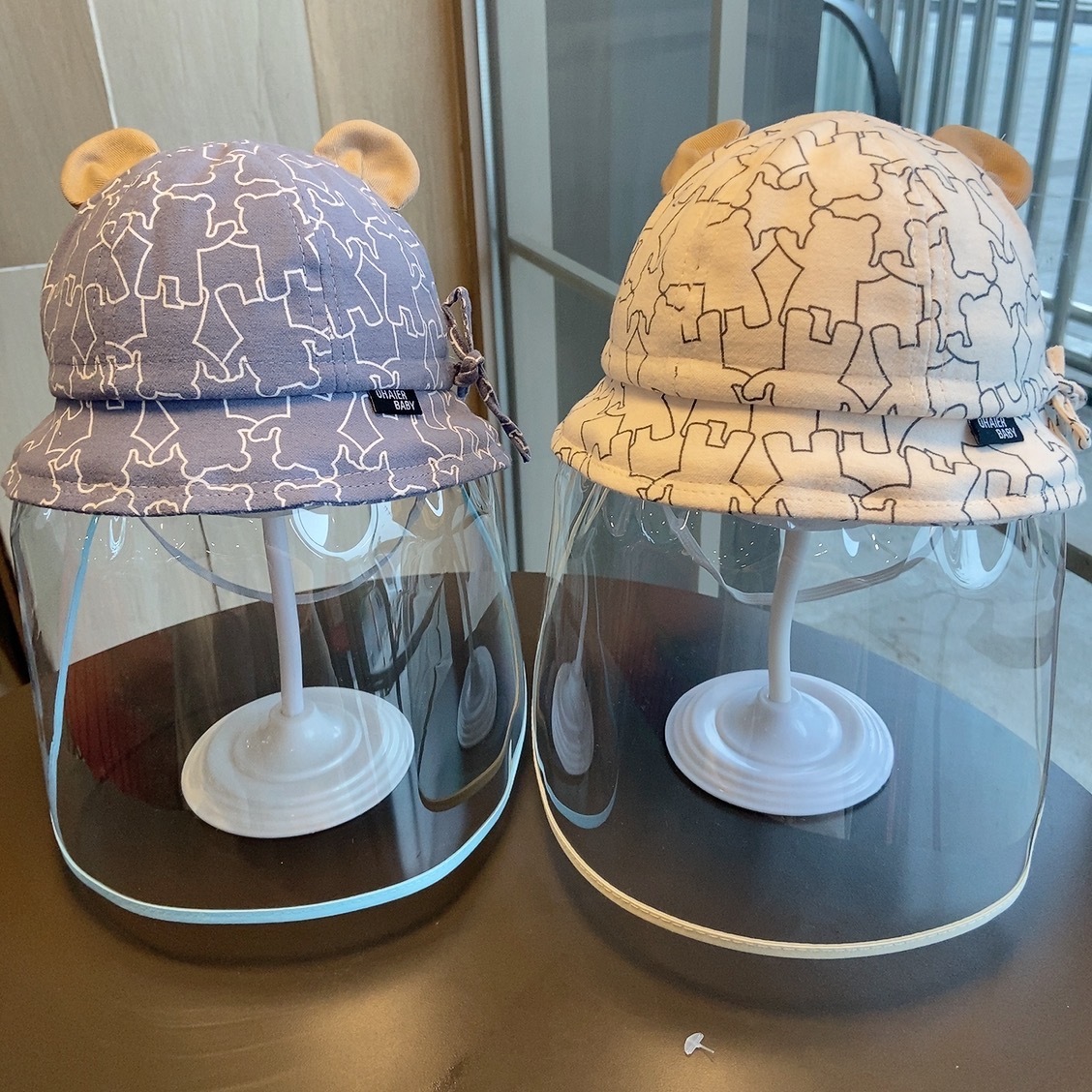 Newborn Baby Protective Face Cover Going Out Baby Anti-Droplet Hat Summer Sun Protection Hat Spring and Autumn