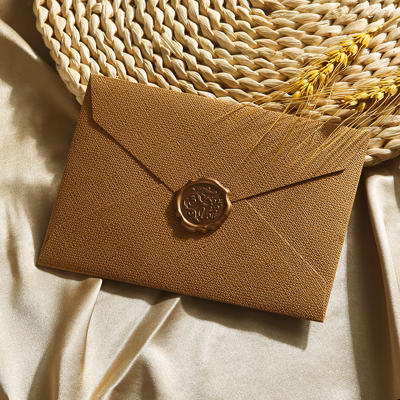Picture of Letterhead Envelope Set Thickened linen Envelope Handwritten Love Letters for Male Girlfriend to Confess Birthday Greeting Card Exquisite Letterhead