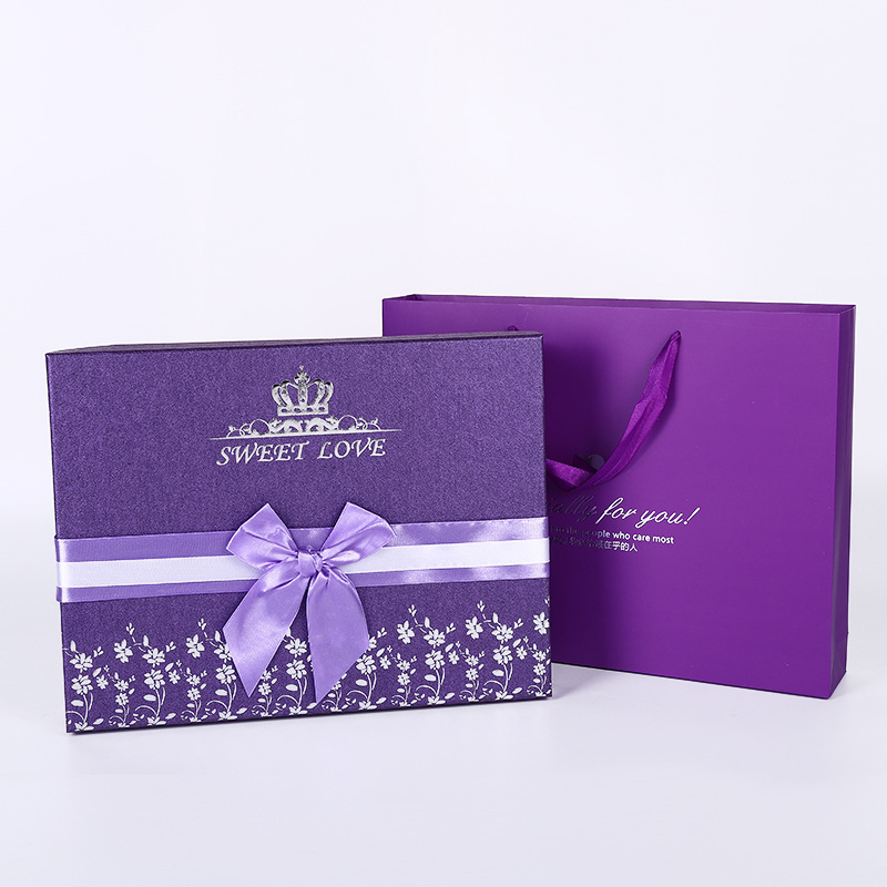 New 48 Geffriero Chocolate Box Creative Purple Dove Chocolate Packaging Box Valentine's Day Gift Box