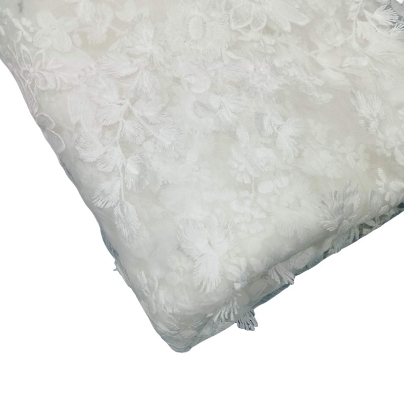 Water soluble milk silk fabric 3D three-dimensional mesh lace accessories handmade DIY clothing clothing fabric