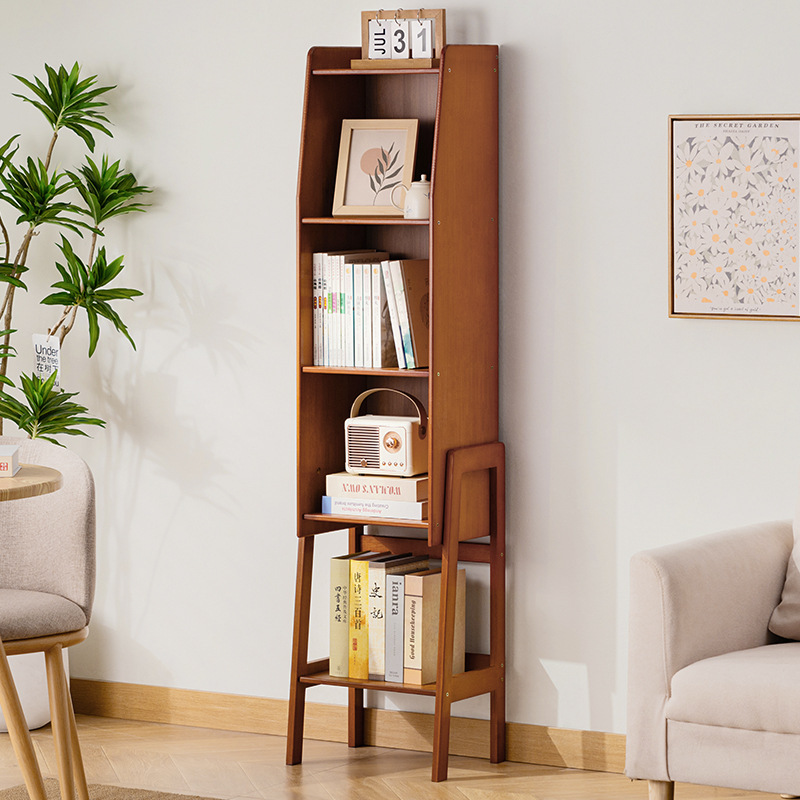 Simple bookshelves, floor-standing bookcases, children's reading area, picture book shelves, wall-to-wall storage racks, living room and household storage shelves