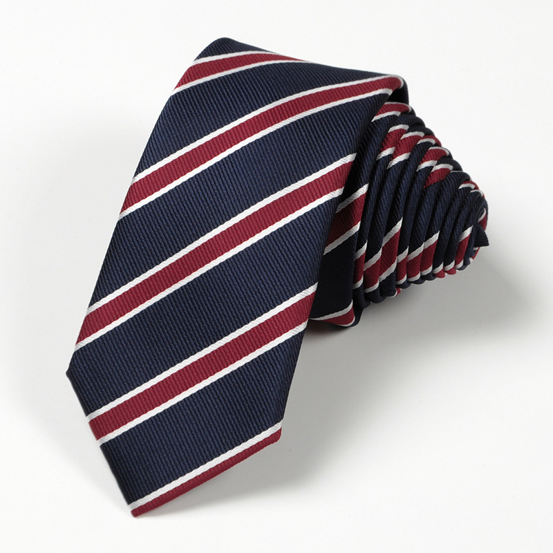 Picture of Tie 6cm Men's Striped Formal Business Professional Black Tie Team Wedding Red Tie Manufacturer Wholesale