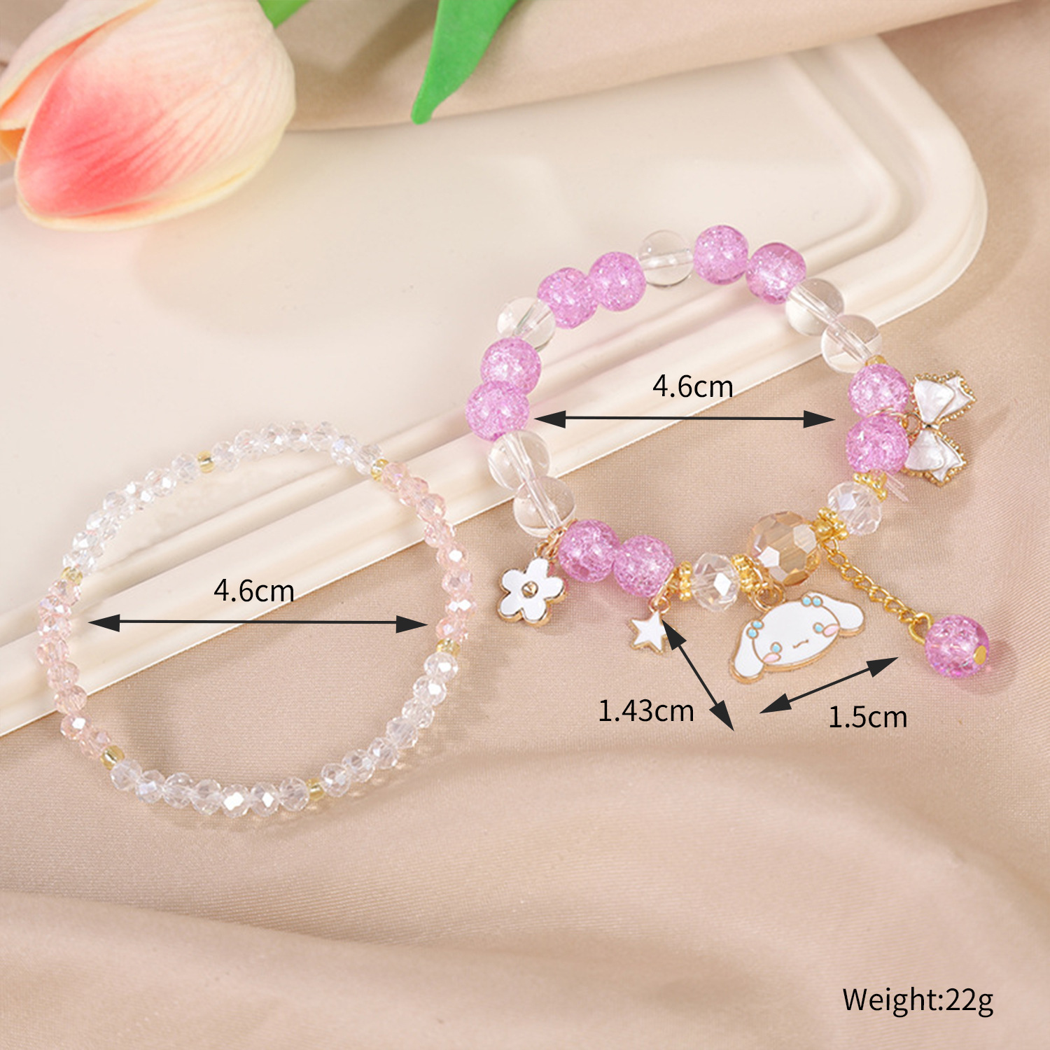 Picture of Children's Bracelet Bracelet Bracelet Beaded Crystal Women's Cute Students Girls' Bracelet Children's Gift
