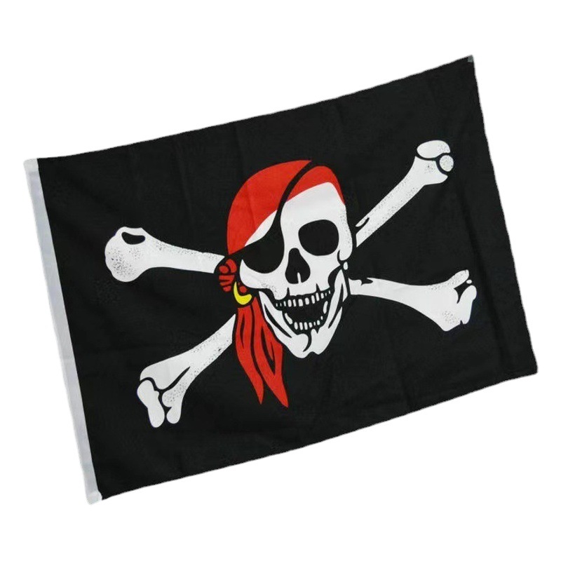 Pirate Flag Pirate Flag Halloween Flag One Piece Flag Road Flying Flag Animation Flag One Piece Animation Hanging Cloth Flag