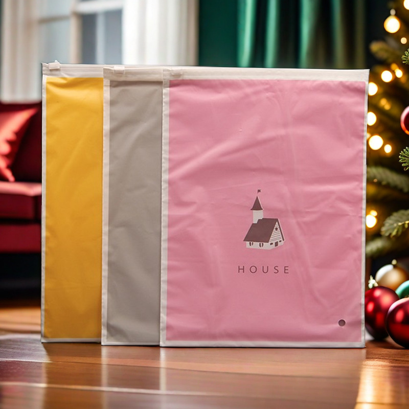 Children's Leggings Packaging Bag Clothes Pants Towel Zipper Bag T-shirt One-piece Pants Swimsuit Bag 22*30