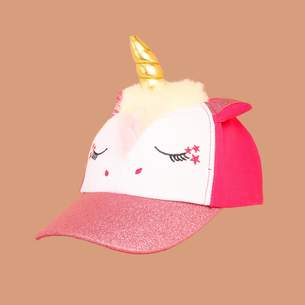 Picture of Korean Style Fashionable Sunshade Trendyy Peaked Cap Japanese Style Popular Kidsren's Hat Cute Unicorn Baseball Cap for Baby Girl