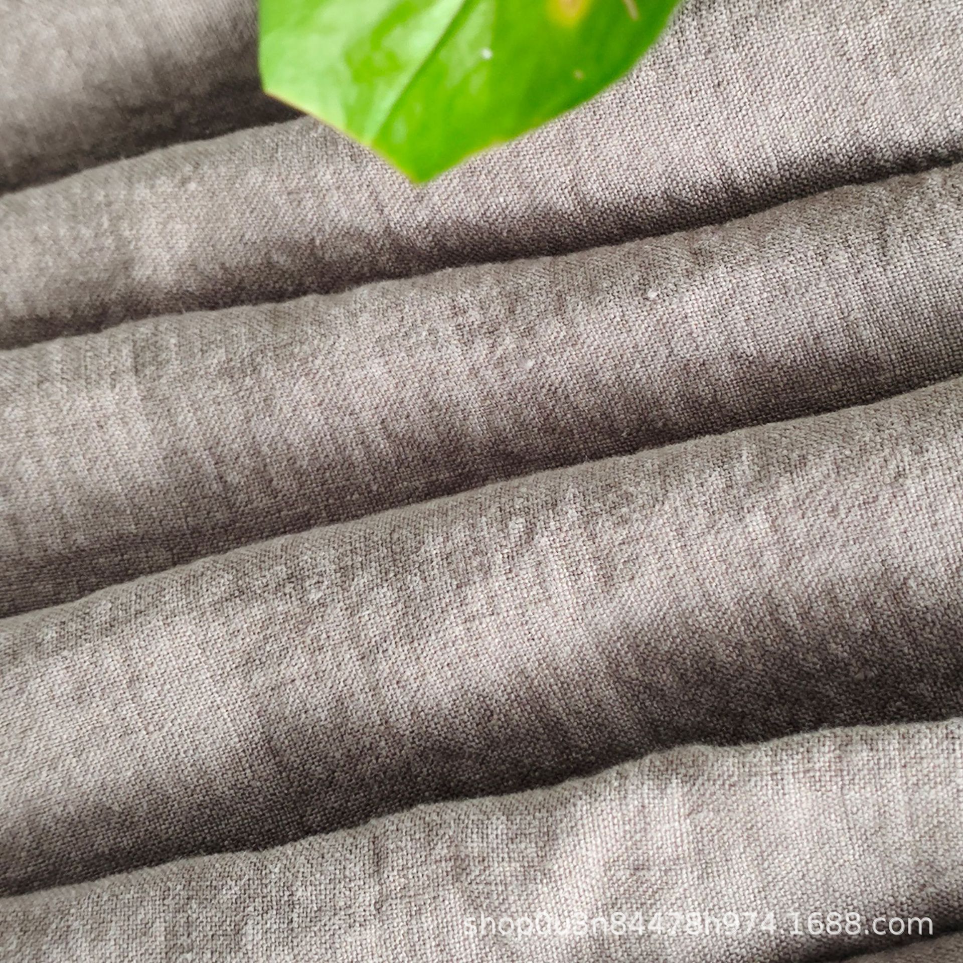 Picture of Pure Linen Yarn-dyed Double-layer Blanket Fabric French Linen Double-sided Yarn-dyed Fabric Pure Linen Bubble Yarn-dyed Fabric