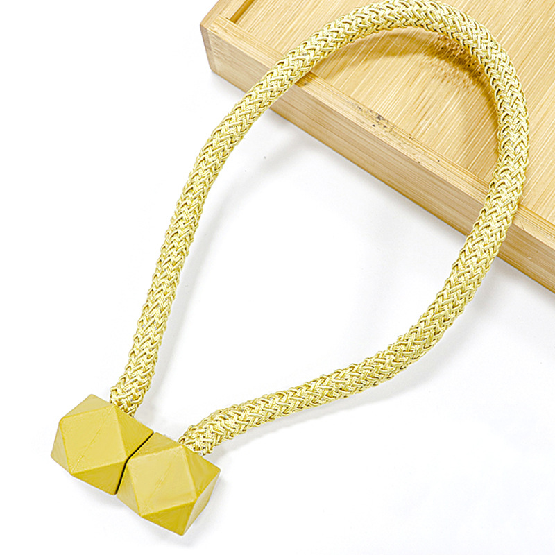Picture of Cross-border Wholesale Creative Rubik's Cube Magnetic Buckle Punch-free Pair Pack Simple Curtain Buckle Tying Rope Accessories Curtain Strap