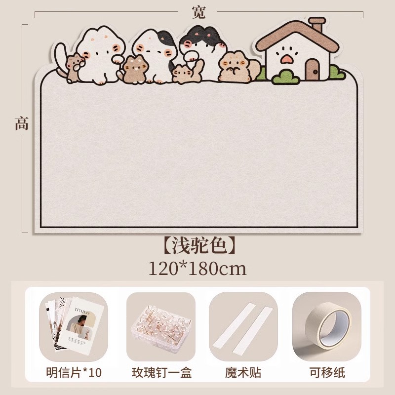 Picture of Photo wall felt wall stickers felt board display wall creative photo album wall wall decoration cork wall board honor wall photo