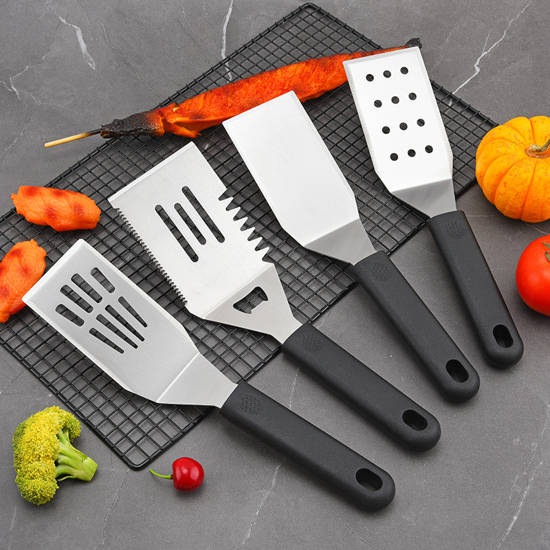 Picture of Cross-border Stainless Steel Cooking Shovel Barbecue Tool Fried Steak Steak Pizza Iron Plate Barbecue Fried Fish Pancake Shovel