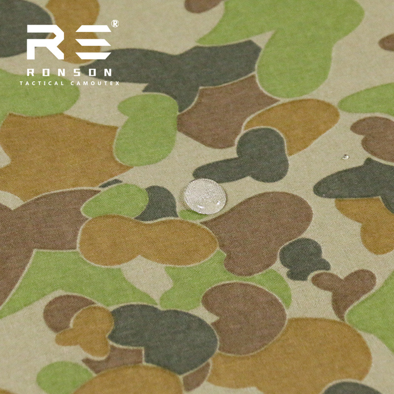 DPCU Old Australian Camouflage Fabric 500D Nylon Kodura Waterproof PU Printed Oxford Fabric