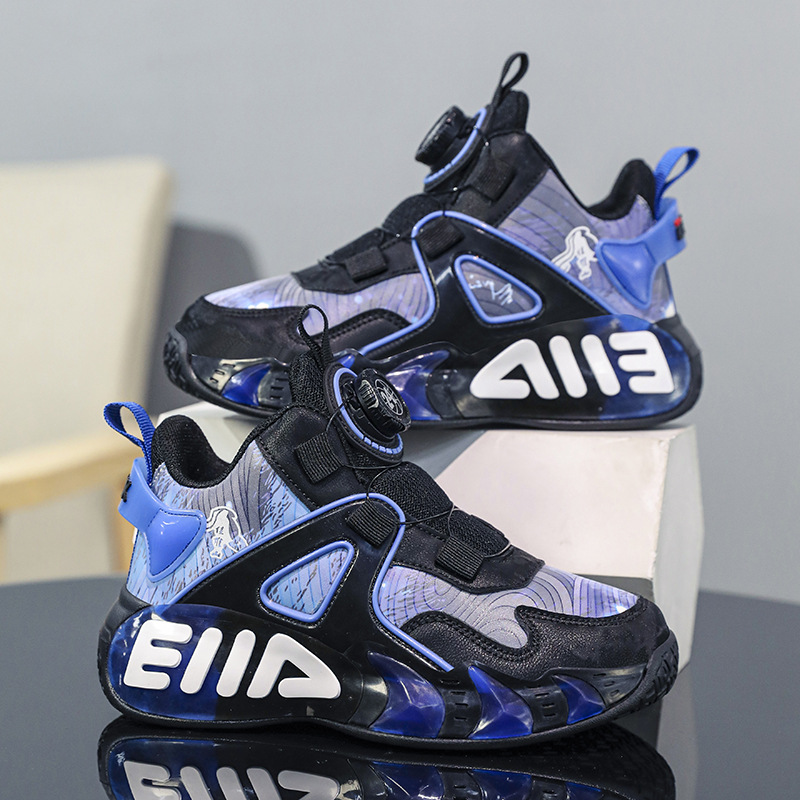 Children's shoes boys basketball shoes spring and autumn new non-slip running shoes girls practical wear-resistant children's soft bottom sneaker