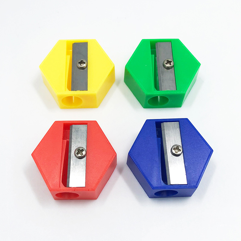 Picture of Mini Single Hole Multi-Color Small Pencil Sharpener Small Pencil Sharpener for Kidsren Primary School Students Pencil Sharpener Manual Plastic Pencil Sharpener