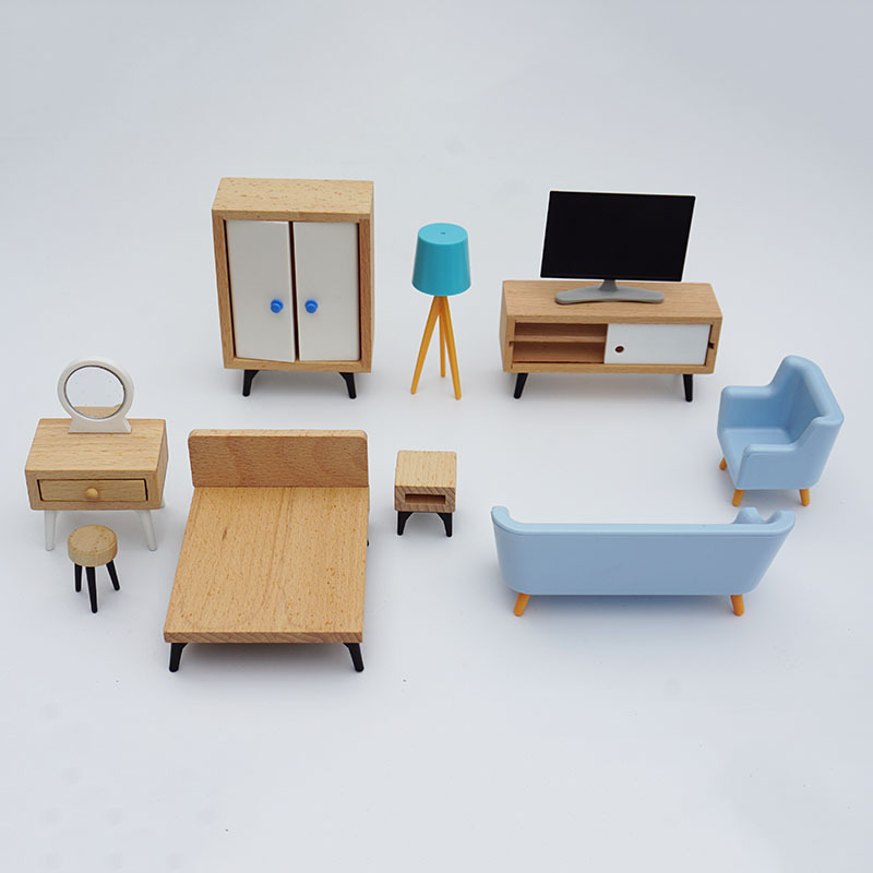 Picture of Mini Simulation TV LCD Display Living Room Bedroom Home Appliances Doll Doll Doll House Accessories Scene Model
