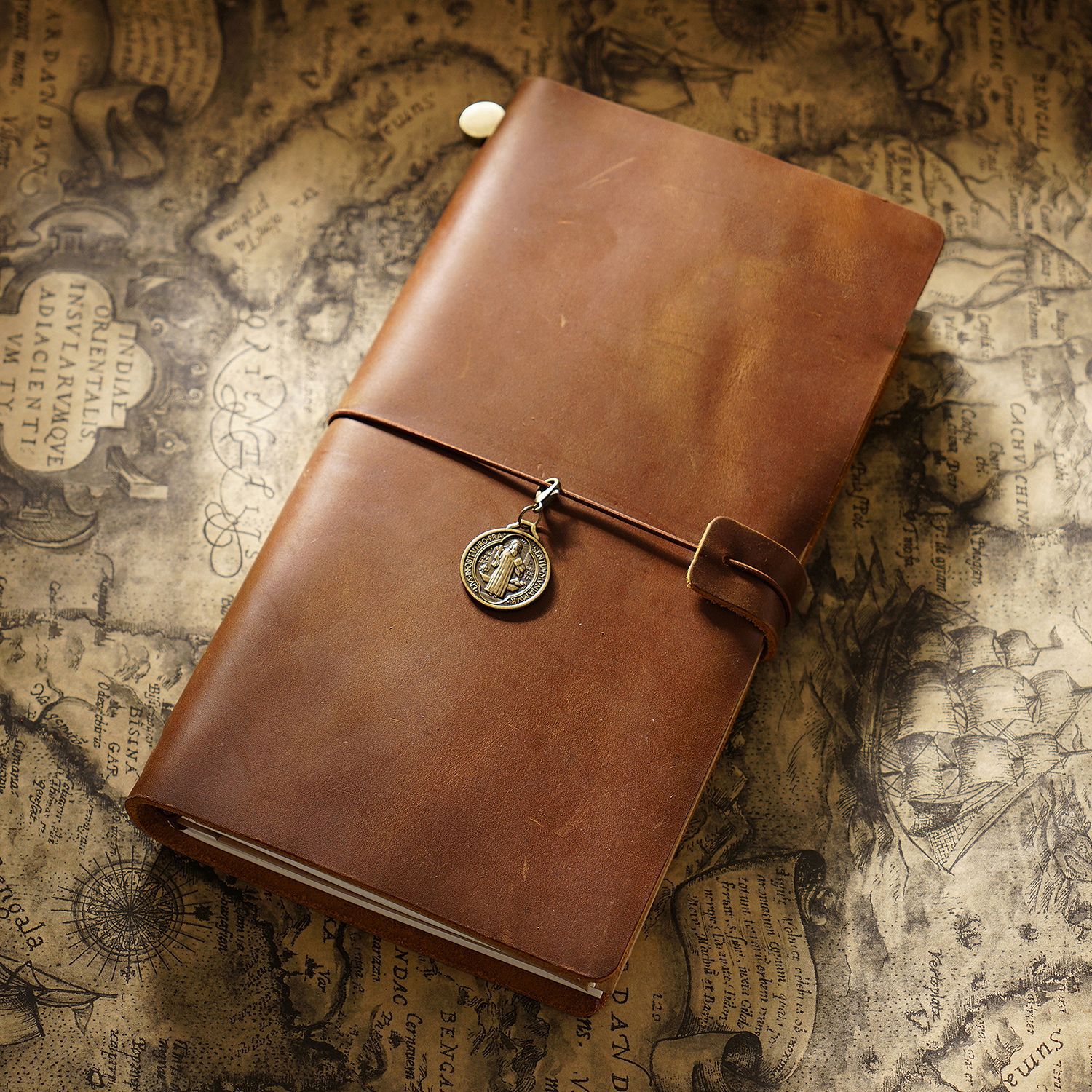 Picture of Travel Notebook Notebook Cowhide Genuine Leather Diary Retro Notepad Creative Record Tn Spot Wholesale