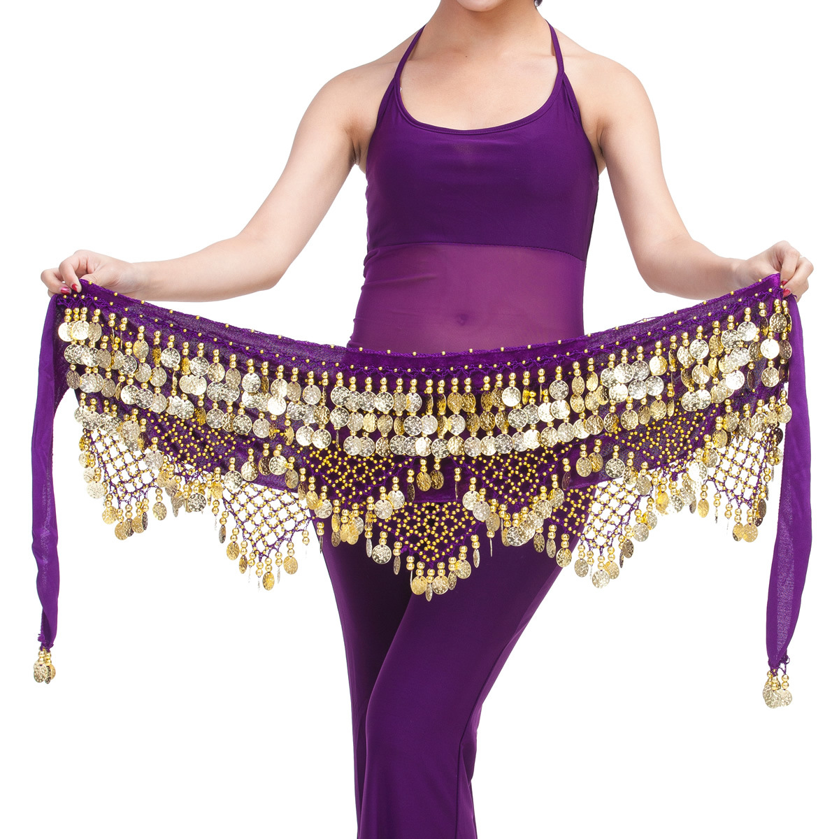 Picture of Dancer Original 320 Currency Three Straight Two Corner Waist Chain Belt Belly Dance Clothing Company Belly Dance Waist Chain