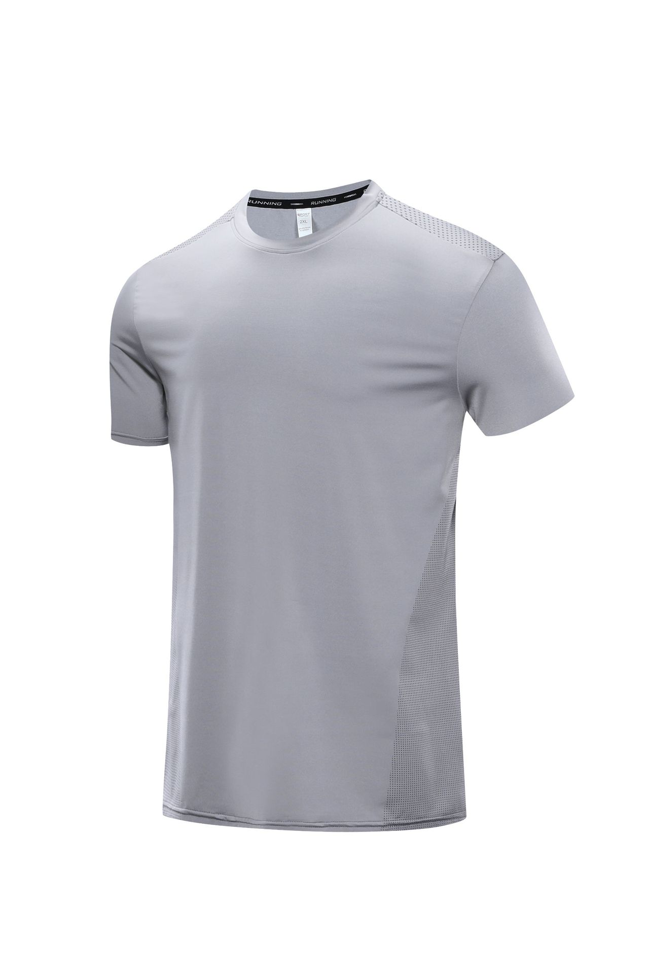 Picture of Nylon Quick-drying Clothes T-shirt Men's Fitness Running Loose Round Neck Summer Ice Silk Training Clothes Base Sports Short-sleeved Men's