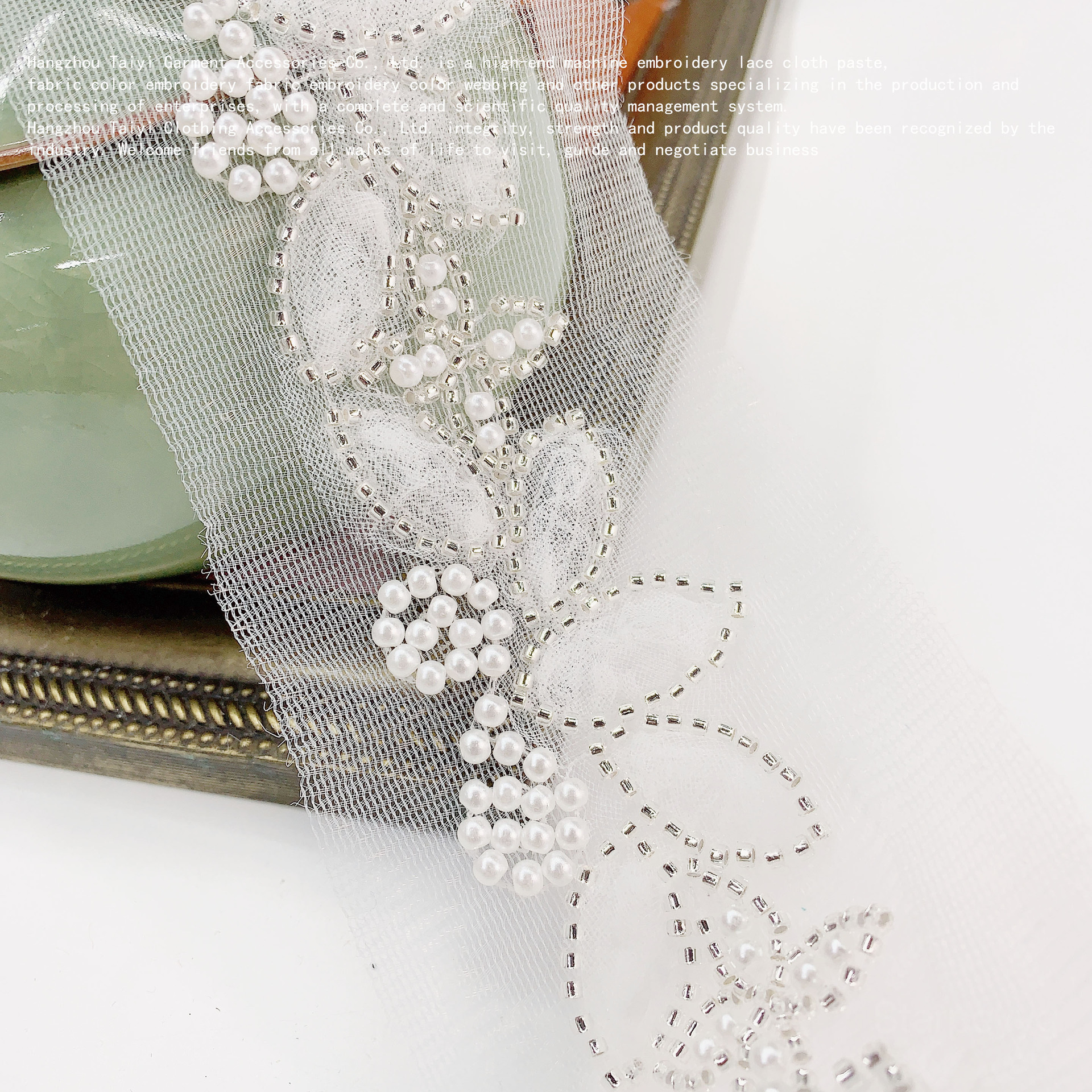 Good things fluffy yarn dense pleated lace diy decoration home skirt sleeve neckline accessories purse beads bar code lace