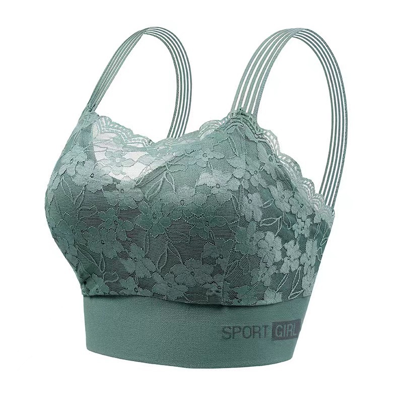 Picture of Beauty back lace wrapped chest beauty back seamless big chest show small breast contracting breast plus size anti-exposure bottoming wrapped chest female bra