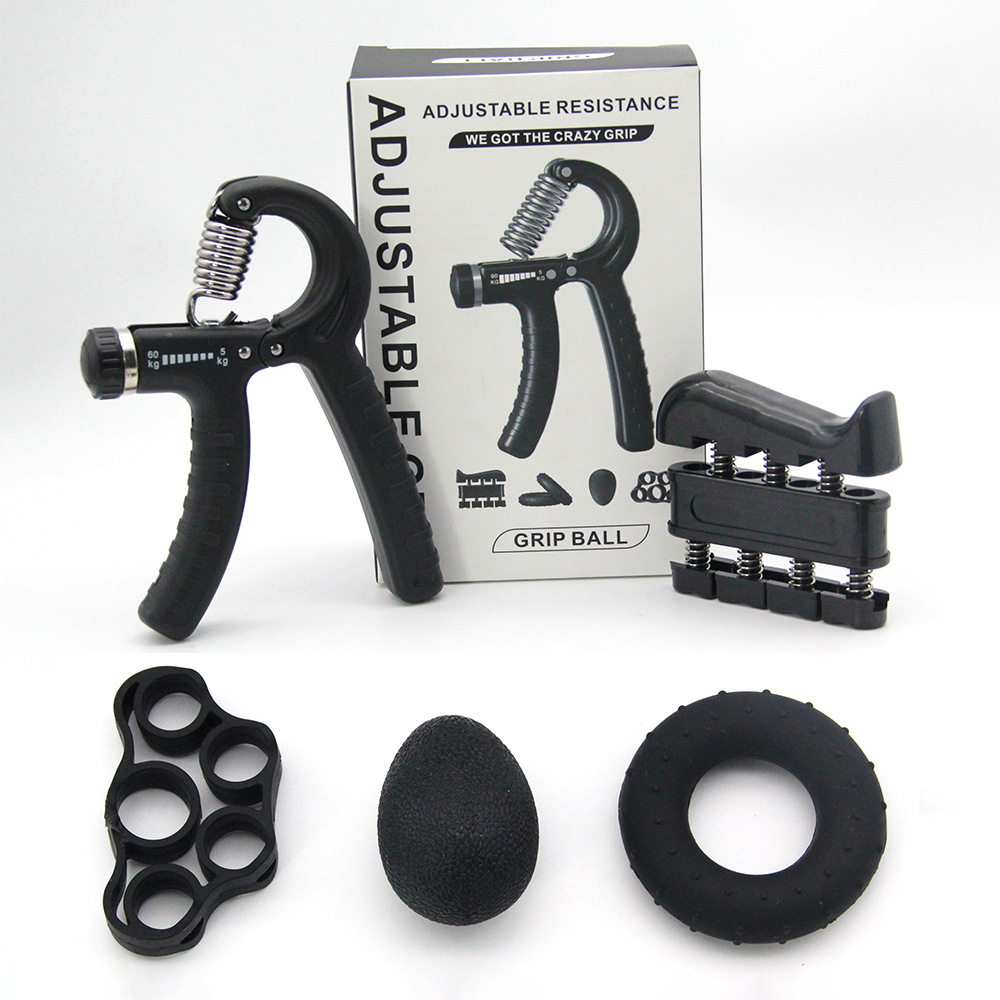 5-Piece Set of Silicone Hand Grippers in a Color Box, Suitable for Adults and Children, Hand Strength Training Set, Grip Strengthener