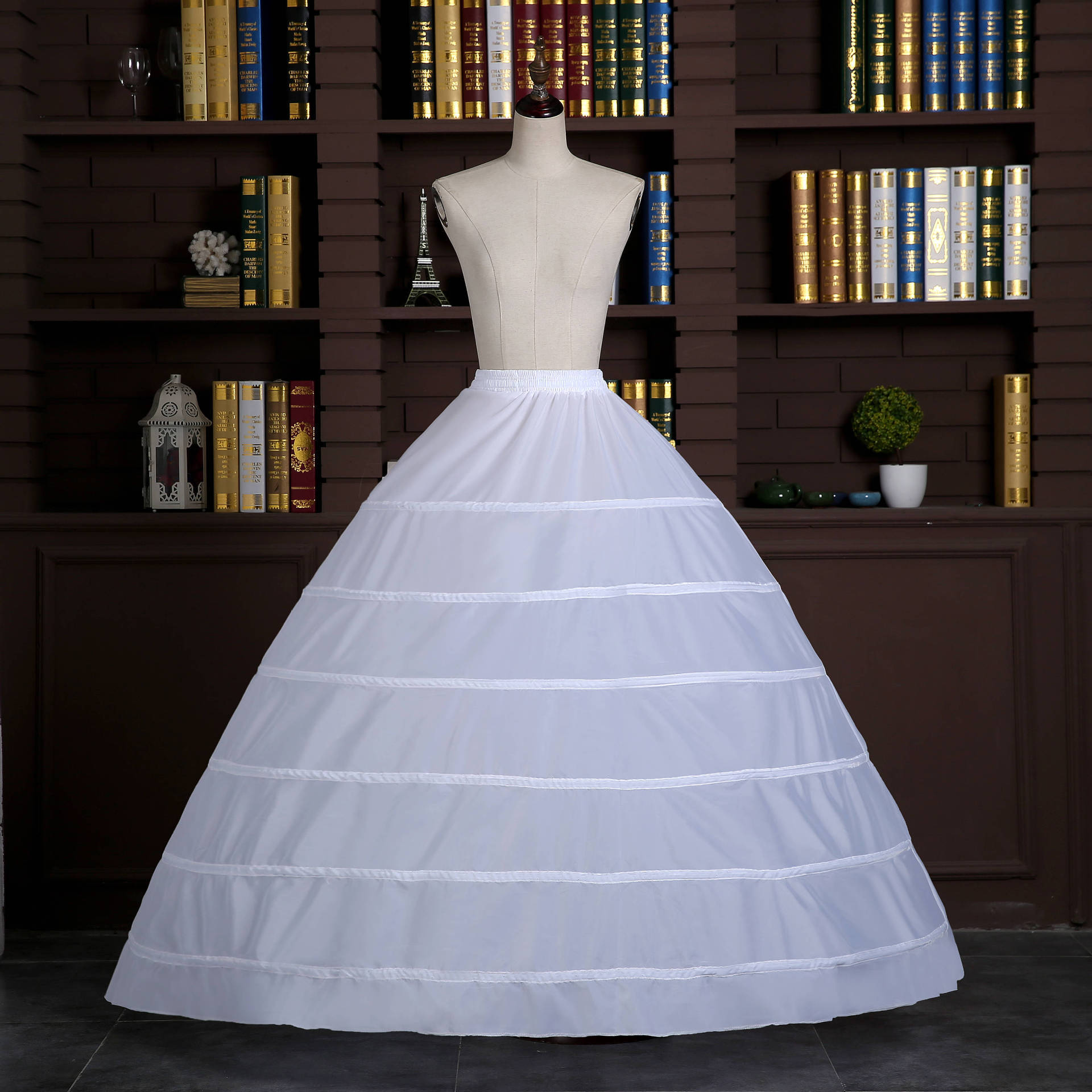 Factory wholesale bridal wedding dress skirt photo studio wedding dress special skirt lace 3 rings plus net canopy brace