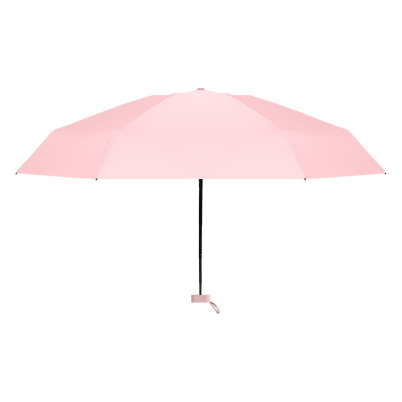 Sun Umbrella 60% Fold Capsule Umbrella Large Wholesale Manual Women Sunscreen Umbrella UV Protection Black Glue Mini Sunshade