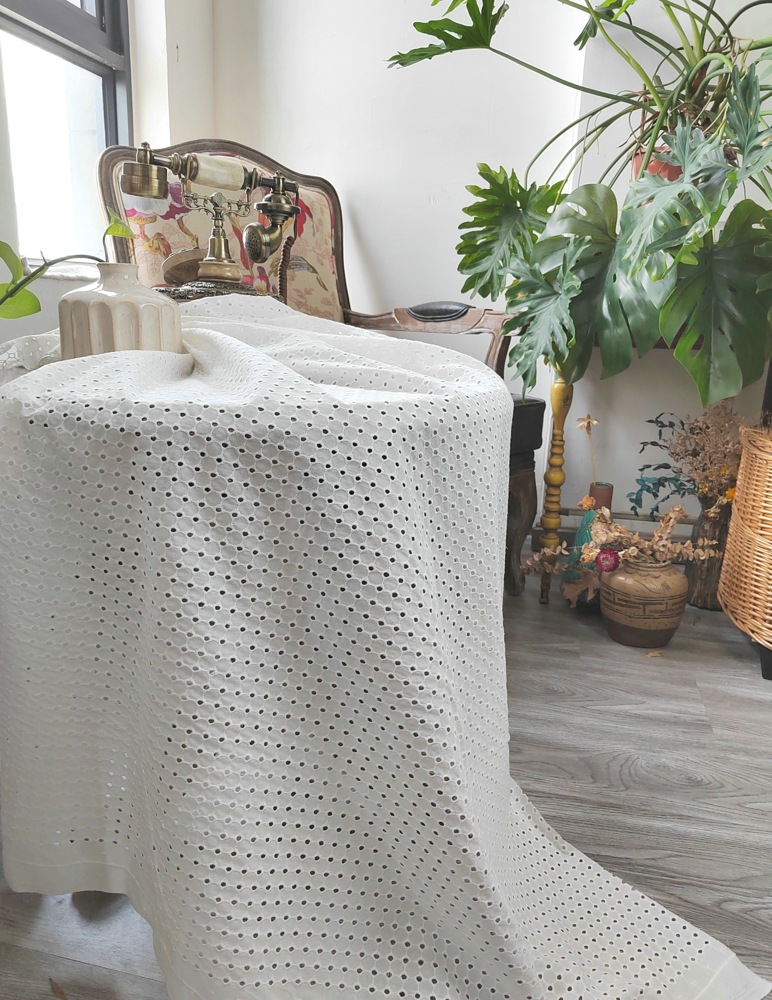 Picture of EG-1908100 9088 cotton embroidered cotton embroidered lace carved embroidery perforated embroidery