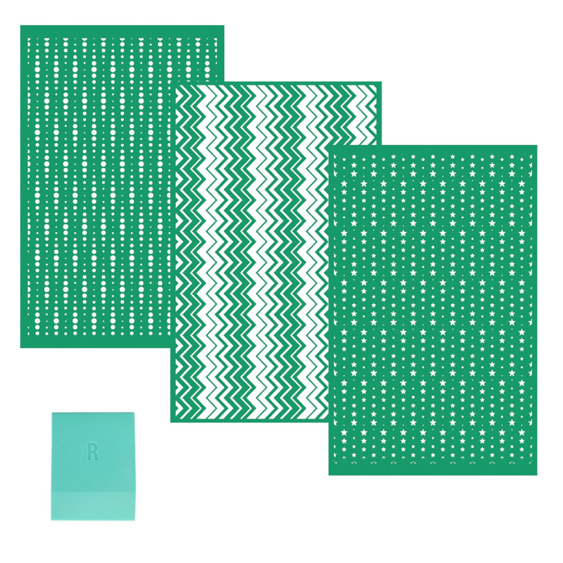 Washable and reusable DIY Mesh Screen Stencils for Clay Clay earrings Silk