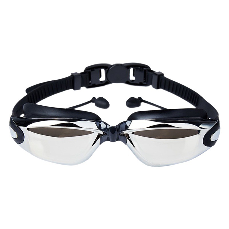 Cross-Border High-Definition Swimming Goggles, Anti-Fog, Eye-Proof, Silicone Myopia Glasses, Waterproof Swimming Equipment, Electroplated Swimming Goggles Wholesale
