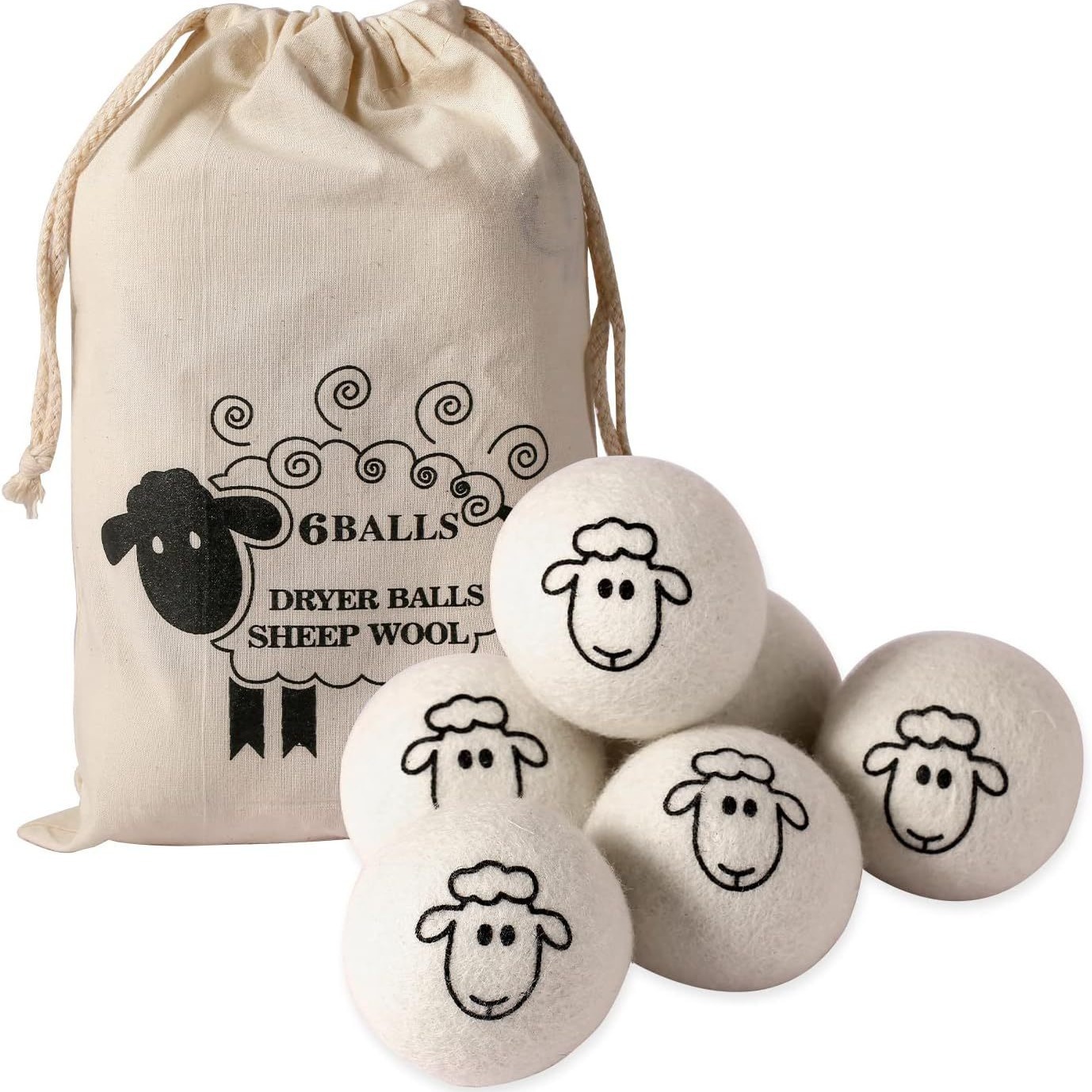 Picture of Felt ball wholesale wool drying Ball 6-7cm clothes in addition to electrostatic laundry ball dryer wool ball drying ball