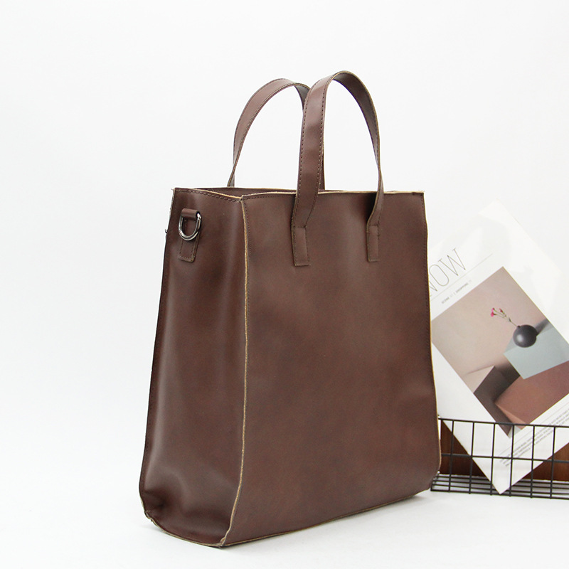 Picture of Men's Bag Handbag Small Trend Briefcase Crazy Horse Leather Shoulder Bag Trendy Large Capacity Crossbody Bag