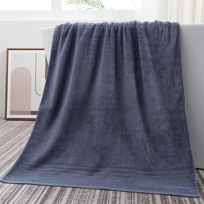Picture of Bamboo fiber bath towel 140 * 70cm thickened 500g lint-free better than pure cotton soft absorbent baby gift