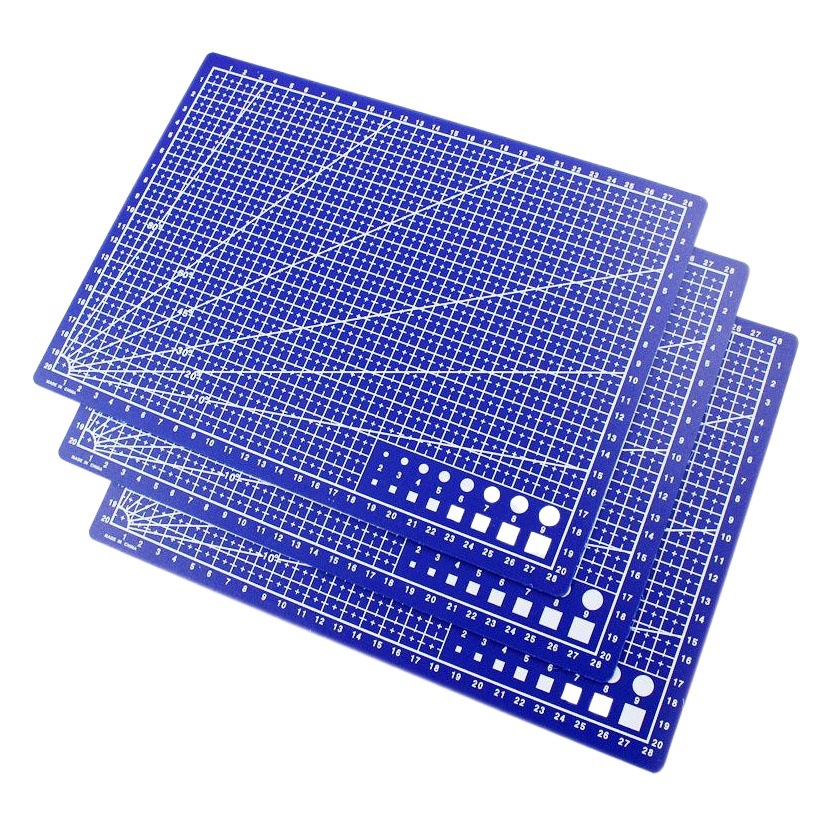 A4 A3 single-sided PVC cutting pad scale plate interface plate manual model tool art pad Blue