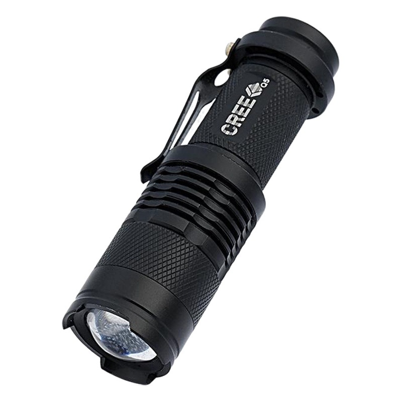 Cross-Border LED focusing strong light mini flashlight SK68 rechargeable gift strong light outdoor portable flashlight