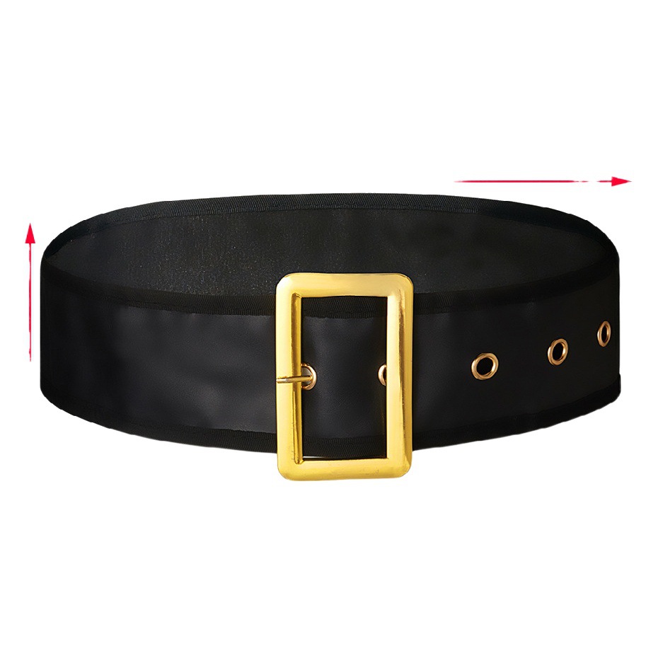 Large Extra Wide Santa Claus Belt Golden Christmas Accessories Extra Wide Widened Christmas Grandpa Belt