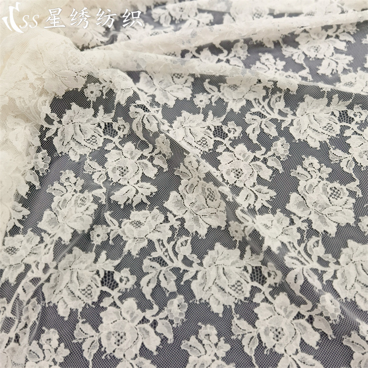 Jinmian Non-Elastic Lace Fabric Thread Craft Rose Soft and Skin-Friendly Can Be Worn Close-Fitting Women's Skirt Intimates Fabric