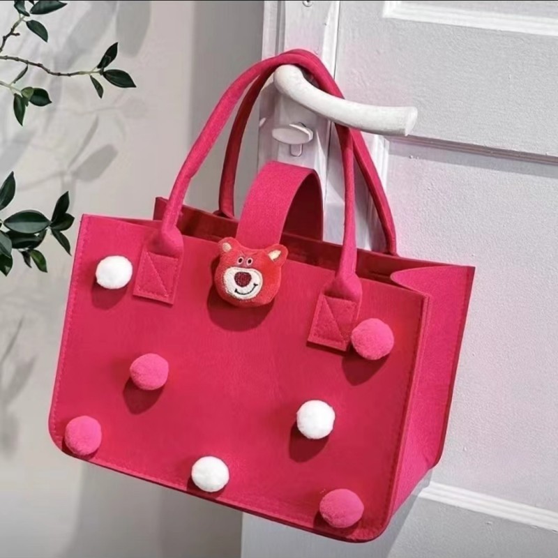 Picture of Handbag Tote Bag Mid-Autumn Festival Cartoon Felt Bag Souvenir Small Bag Baby Full Moon Banquet Bag Mid-Autumn Festival Souvenir
