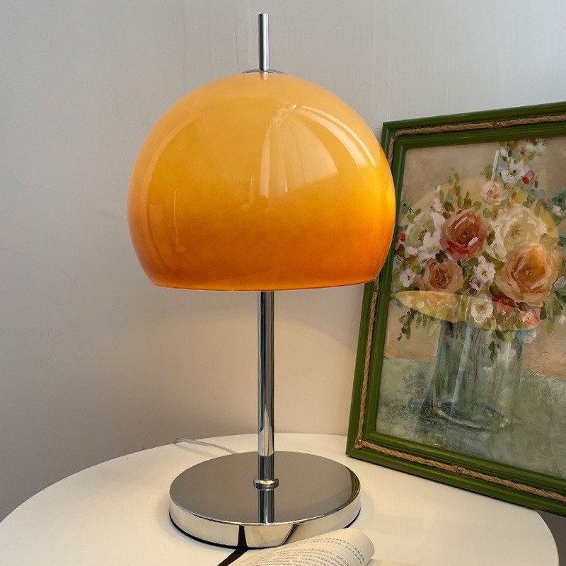 French Bauhaus Floor Lamp Living Room Bedside Homestay Mushroom Retro Middle Ancient Hotel Space American Retro Table Lamp