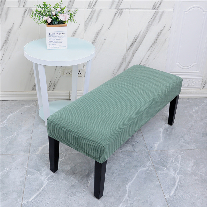 Picture of Elastic Household Long Bench Cover Corn Plaid Thickened Piano Cover Makeup Stool Cover Shoe Changing Stool Cover