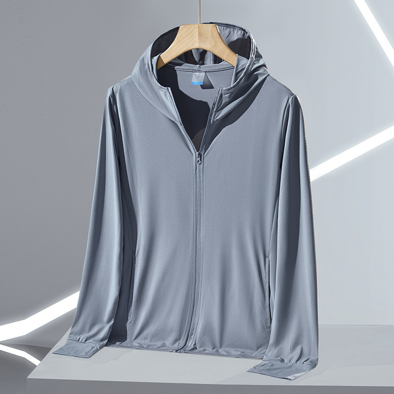 Picture of Ultra-Thin Ice Silk Sun Protection Clothing for Men and Women, Men's Summer Anti-Uv Breathable Jacket, Outdoor Fishing Sun Protection Clothing