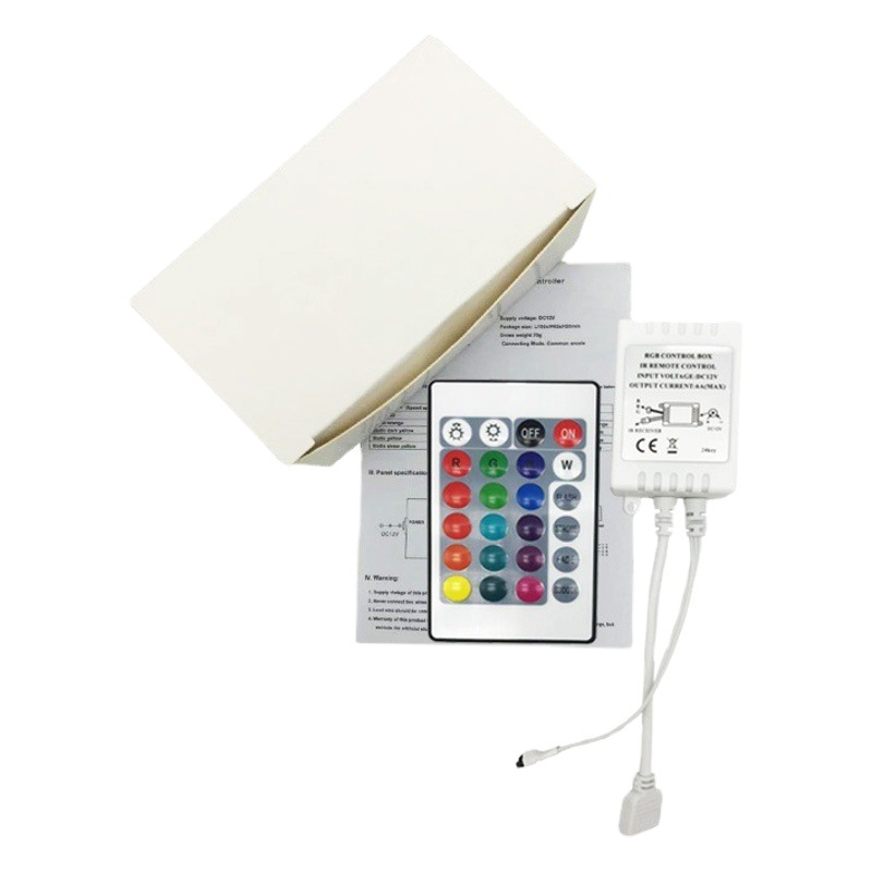 Manufacturer Haoxin 24-key infrared single panel controller colorful rgb light with dimmer LED light bar controller