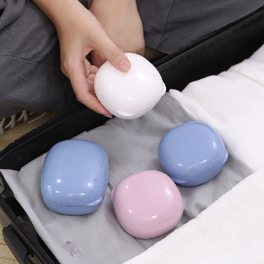 Plastic Travel Soap Box with Lock Mini Portable Soap Box Creative Sealed Soap Box with Lid Waterproof with Lid